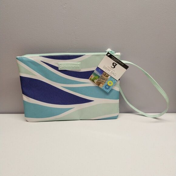 New Geckobrands Utility Swim Bag Zippered Pouch Beach Pool Coastal - Picture 1 of 4